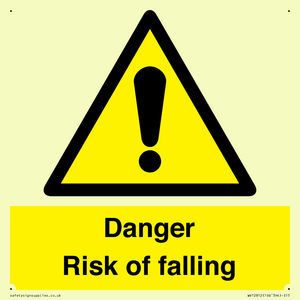 Danger Risk of falling